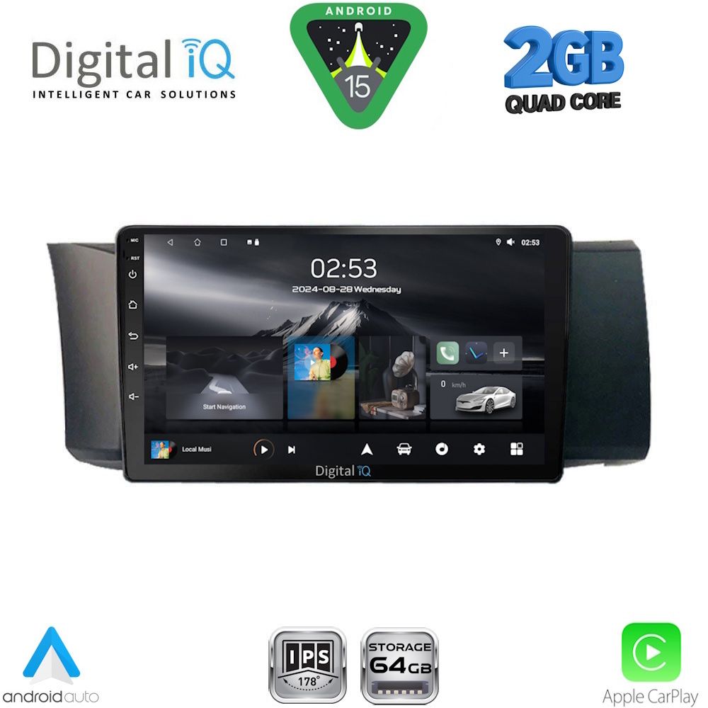 Βλησαρούλης Car Center - DIGITAL IQ RSD 1669_CPA (9inc) MULTIMEDIA TABLET for TOYOTA GT86 - SUBARU BRZ mod. 2012-2026