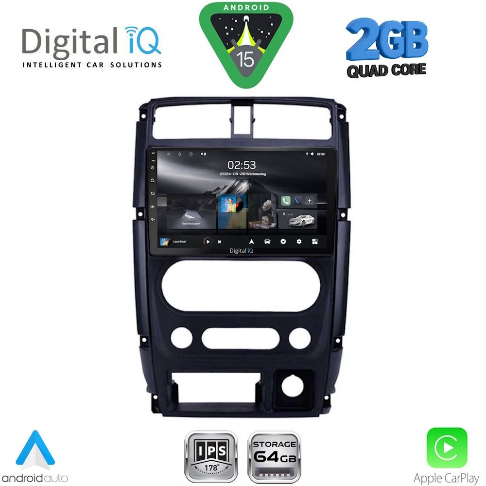 Βλησαρούλης Car Center - DIGITAL IQ RSD 1678_CPA (9inc) MULTIMEDIA TABLET for SUZUKI JIMNY mod. 2007-2017