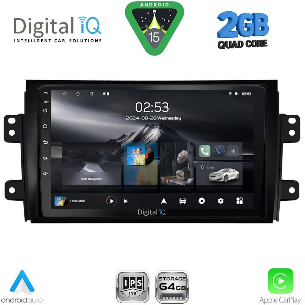 Βλησαρούλης Car Center - DIGITAL IQ RSD 1688_CPA (9inc) MULTIMEDIA TABLET for FIAT SEDICI – SUZUKI SX4 mod. 2005-2013