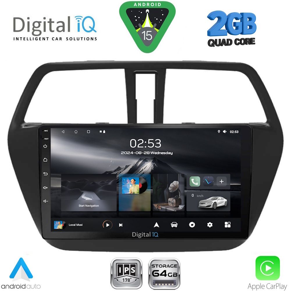 Βλησαρούλης Car Center - DIGITAL IQ RSD 1689_CPA (9inc) MULTIMEDIA TABLET for SUZUKI SX4 S-CROSS mod. 2014-2021