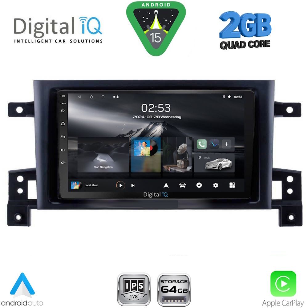 Βλησαρούλης Car Center - DIGITAL IQ RSD 1696_CPA (9inc) MULTIMEDIA TABLET for SUZUKI GRAND VITARA mod. 2005-2015