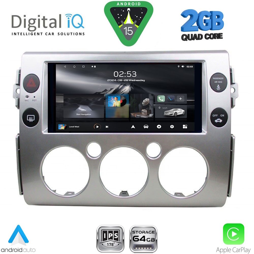 Βλησαρούλης Car Center - DIGITAL IQ RSD 1717_CPA (9inc) MULTIMEDIA TABLET for TOYOTA FJ CRUISER mod. 2007-2013
