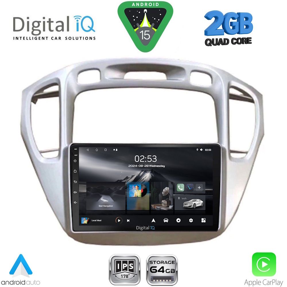 Βλησαρούλης Car Center - DIGITAL IQ RSD 1718_CPA (9inc) MULTIMEDIA TABLET for TOYOTA HIGHLANDER mod. 2002-2009