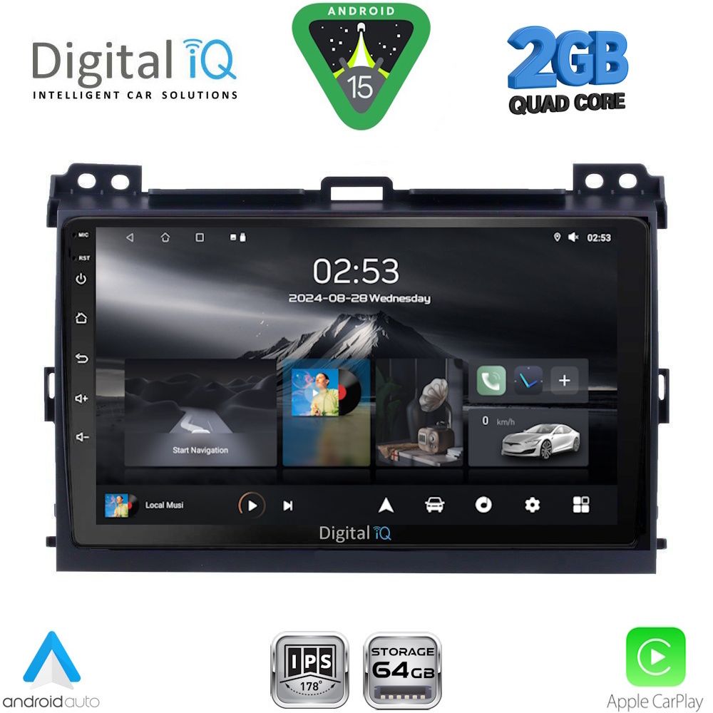 Βλησαρούλης Car Center - DIGITAL IQ RSD 1723_CPA (9inc) MULTIMEDIA TABLET for TOYOTA LANDCRUISER mod. 2002-2008