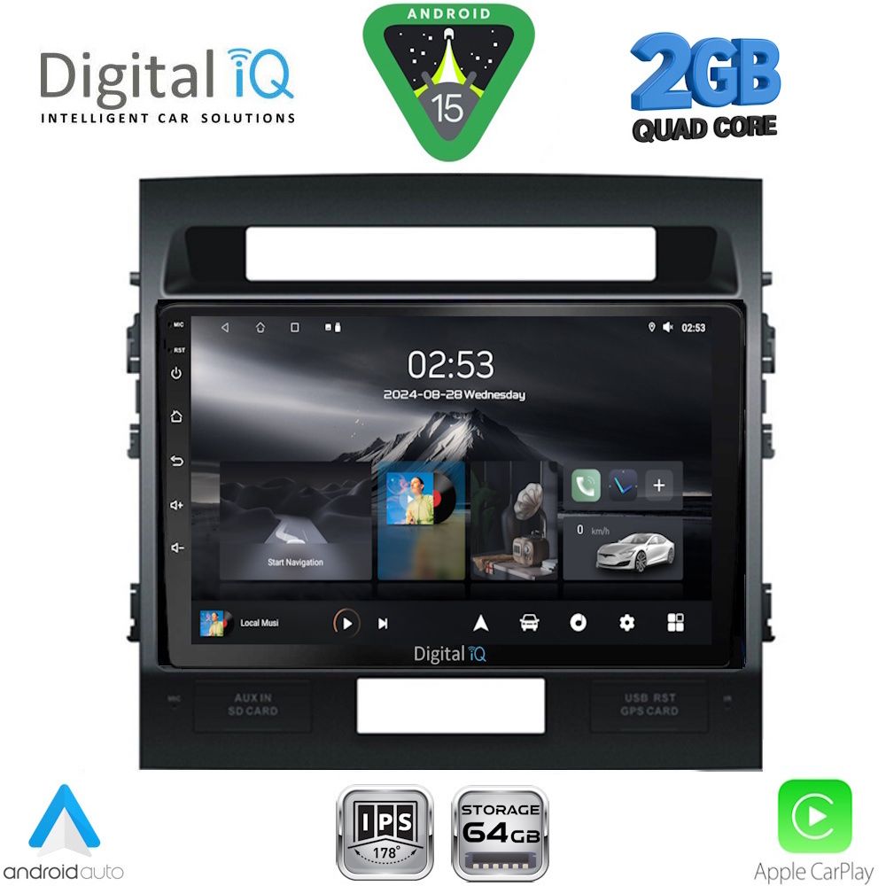 Βλησαρούλης Car Center - DIGITAL IQ RSD 1724_CPA (9inc) MULTIMEDIA TABLET for TOYOTA LANDCRUISER mod. 2008-2015
