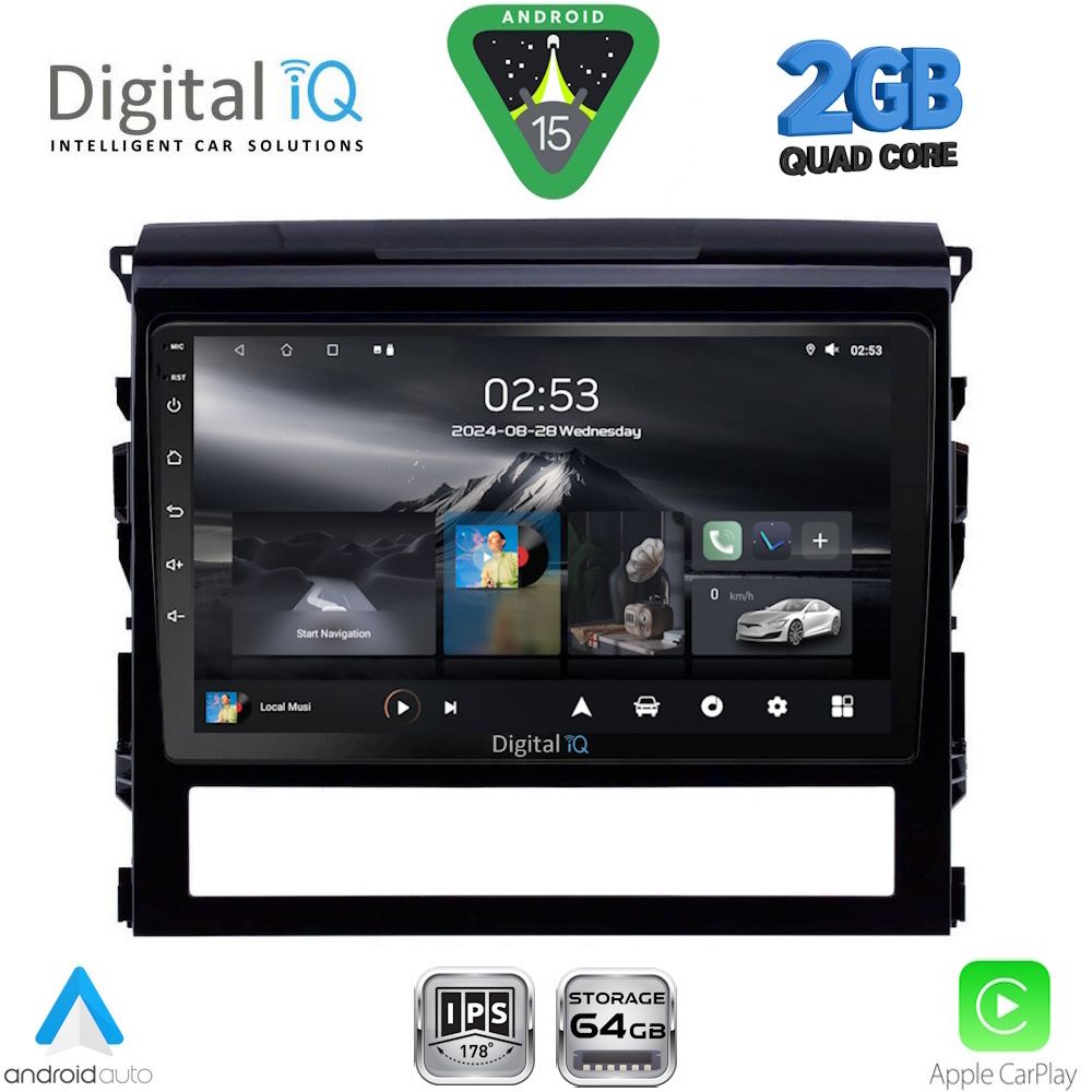 Βλησαρούλης Car Center - DIGITAL IQ RSD 1725_CPA (9inc) MULTIMEDIA TABLET for TOYOTA LANDCRUISER mod. 2016-2019