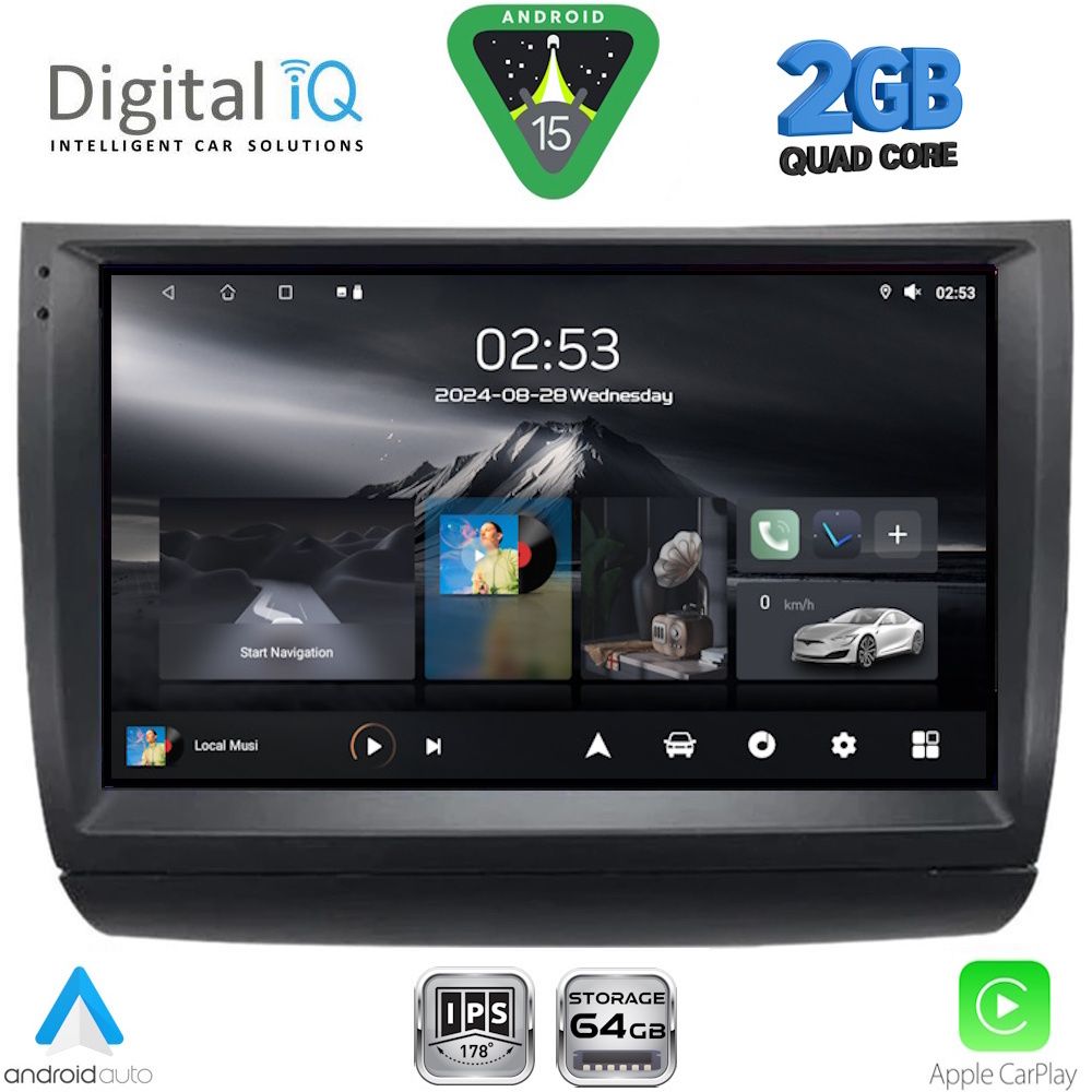 Βλησαρούλης Car Center - DIGITAL IQ RSD 1728_CPA (9inc) MULTIMEDIA TABLET for TOYOTA PRIUS mod. 2003-2009