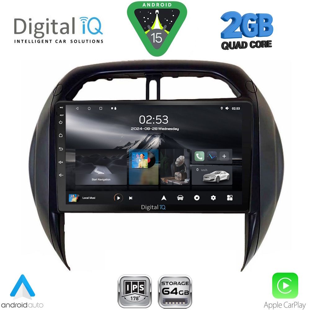 Βλησαρούλης Car Center - DIGITAL IQ RSD 1730_CPA CLIMA (9inc) MULTIMEDIA TABLET for TOYOTA RAV 4 mod. 2000-2006