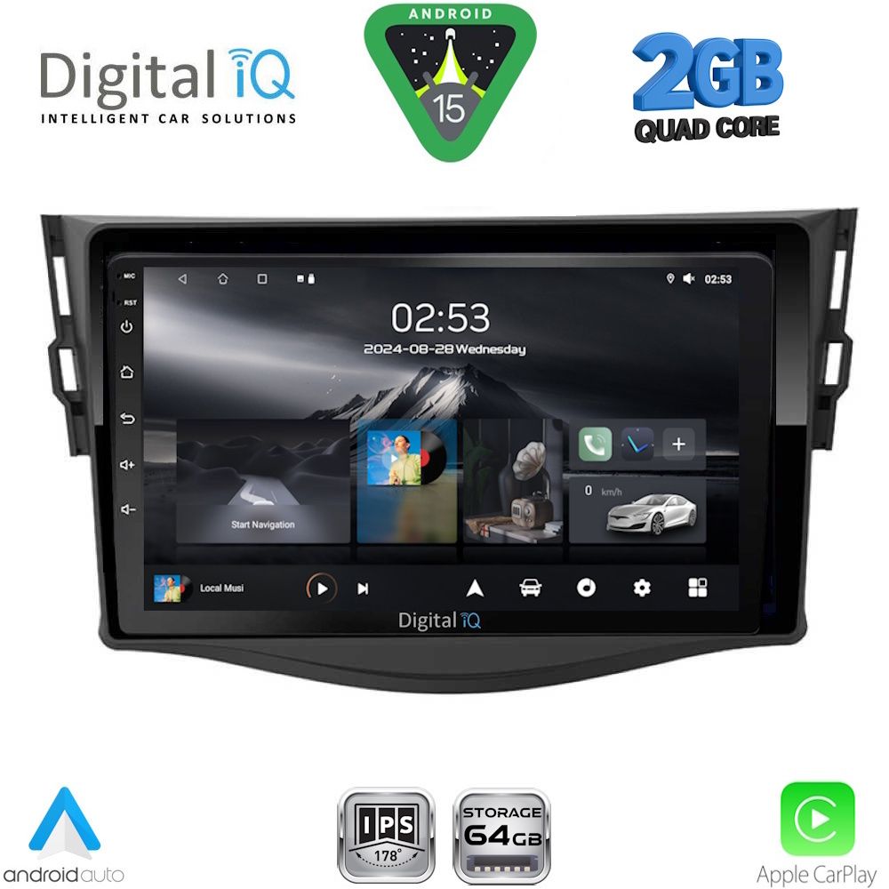 Βλησαρούλης Car Center - DIGITAL IQ RSD 1731_CPA (9inc) MULTIMEDIA TABLET for TOYOTA RAV 4 mod. 2006-2012