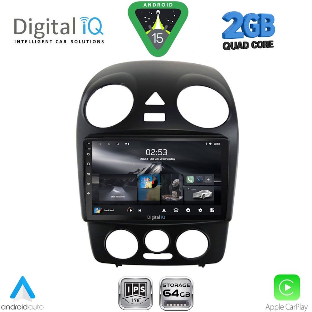 Βλησαρούλης Car Center - DIGITAL IQ RSD 1742_CPA (9inc) MULTIMEDIA TABLET for VW BEETLE mod. 2004-2011