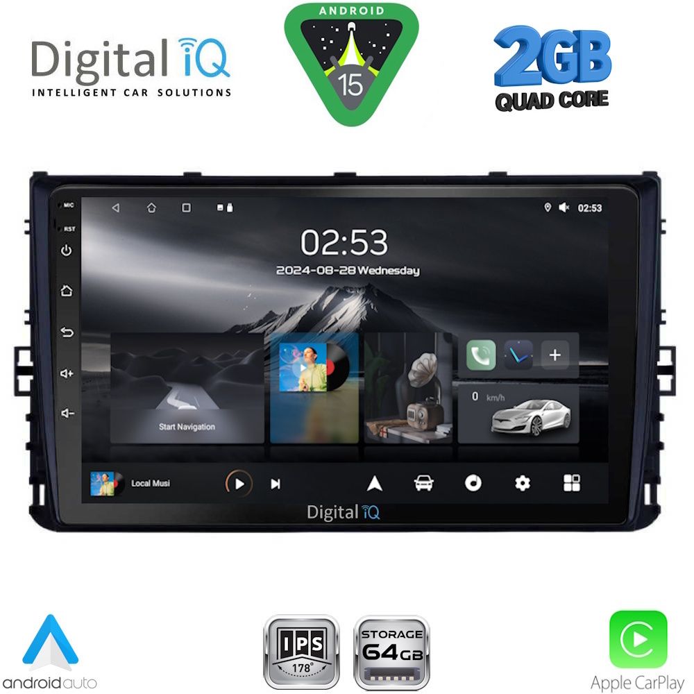 Βλησαρούλης Car Center - DIGITAL IQ RSD 1758_CPA (9inc) MULTIMEDIA TABLET for VW POLO – TROC – TCROSS mod. 2017-2026