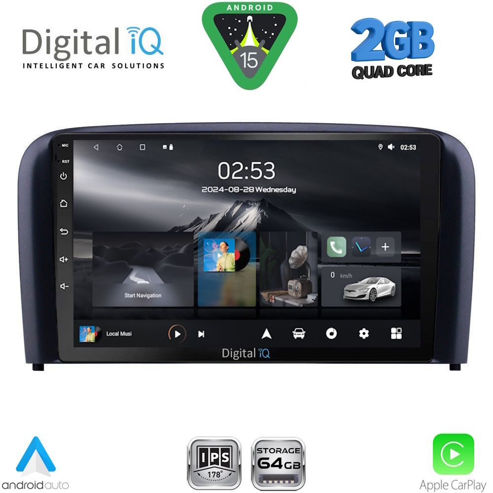 Βλησαρούλης Car Center - DIGITAL IQ RSD 1786_CPA (9inc) MULTIMEDIA TABLET for VOLVO S80 mod. 1998-2006