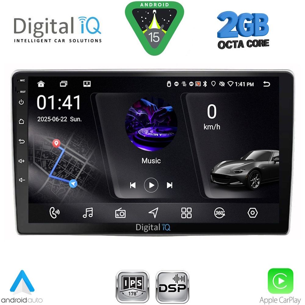 Βλησαρούλης Car Center - DIGITAL IQ RSF 4028_CPA (9inc) MULTIMEDIA TABLET for ALFA ROMEO MITO mod. 2008-2018