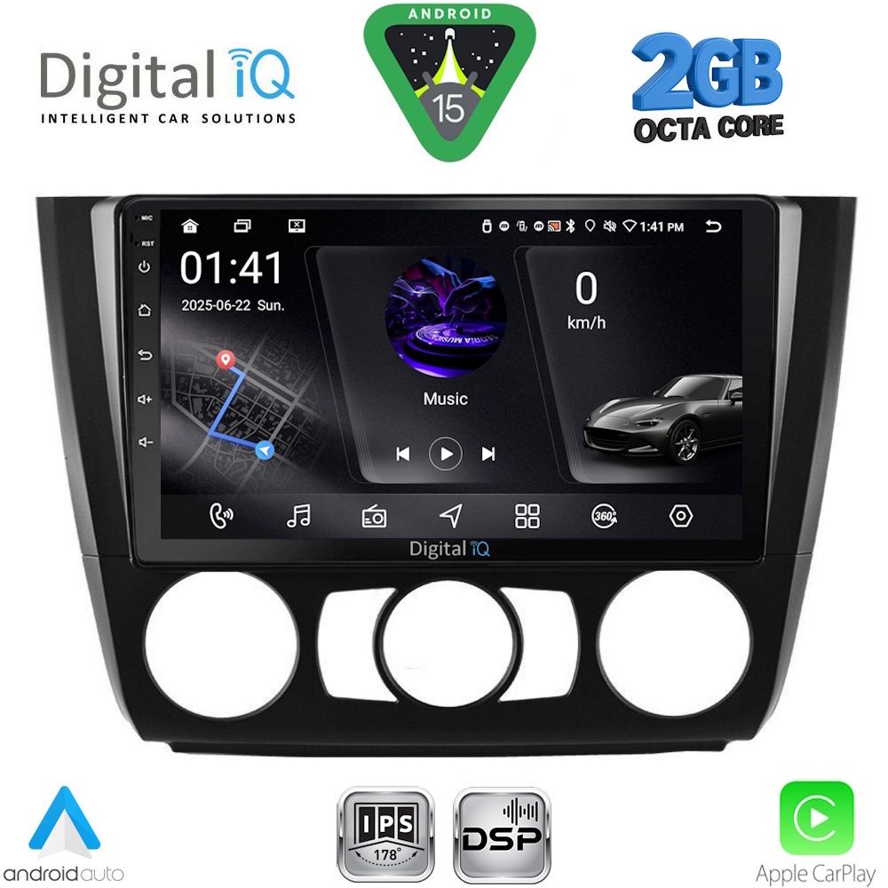 Βλησαρούλης Car Center - DIGITAL IQ RSF 4040_CPA A/C (9inc) MULTIMEDIA TABLET for BMW S.1  E81-82-87-88 mod. 2004-2013