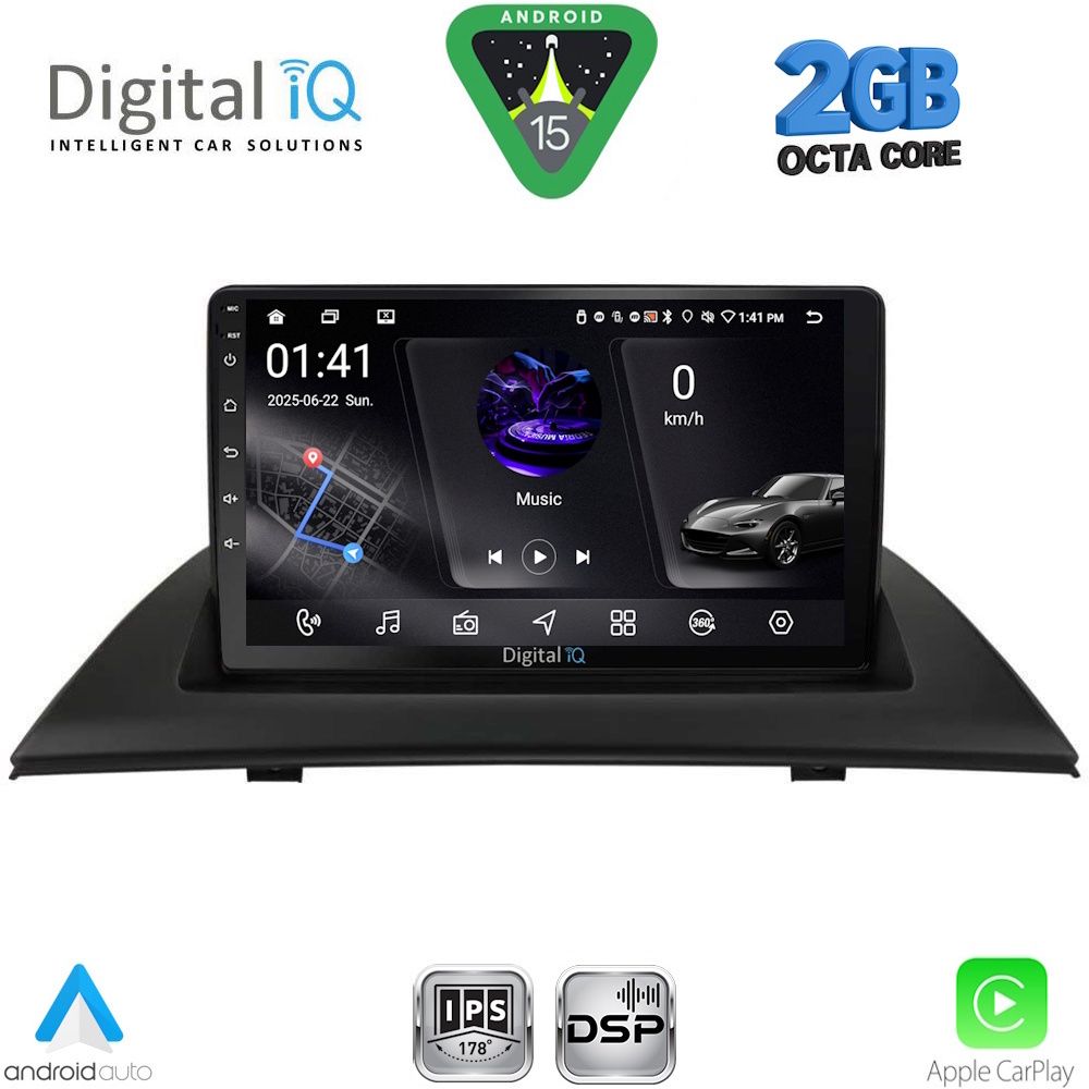 Βλησαρούλης Car Center - DIGITAL IQ RSF 4058_CPA (9inc) MULTIMEDIA TABLET for BMW X3 (E83) mod. 2003-2010