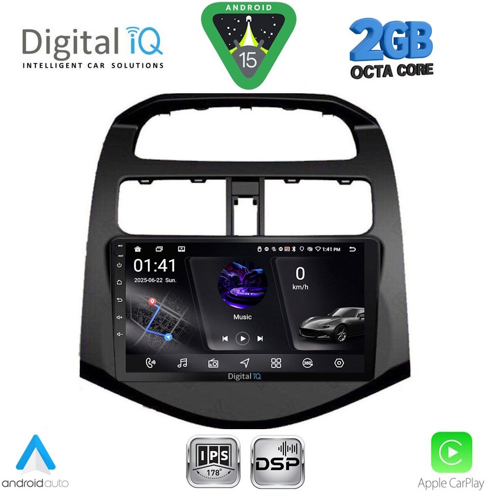 Βλησαρούλης Car Center - DIGITAL IQ RSF 4078_CPA (9inc) MULTIMEDIA TABLET for CHEVROLET SPARK mod. 2009-2015