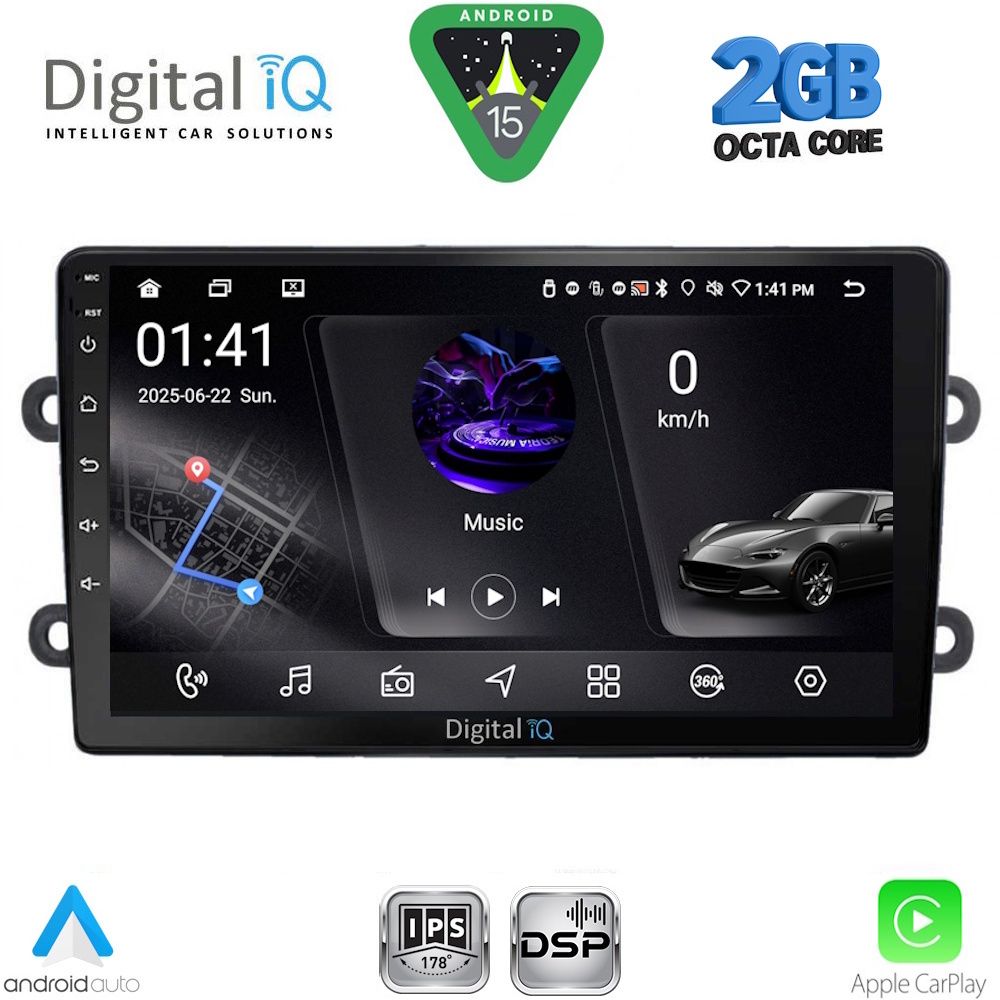 Βλησαρούλης Car Center - DIGITAL IQ RSF 4102_CPA (9inc) MULTIMEDIA TABLET for DACIA DUSTER mod. 2012-2019