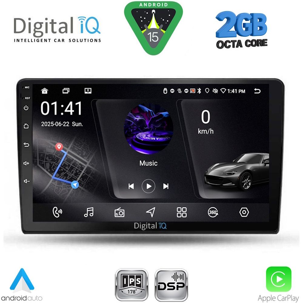 Βλησαρούλης Car Center - DIGITAL IQ RSF 4103B_CPA (9inc) MULTIMEDIA TABLET for DACIA DUSTER mod. 2012-2019