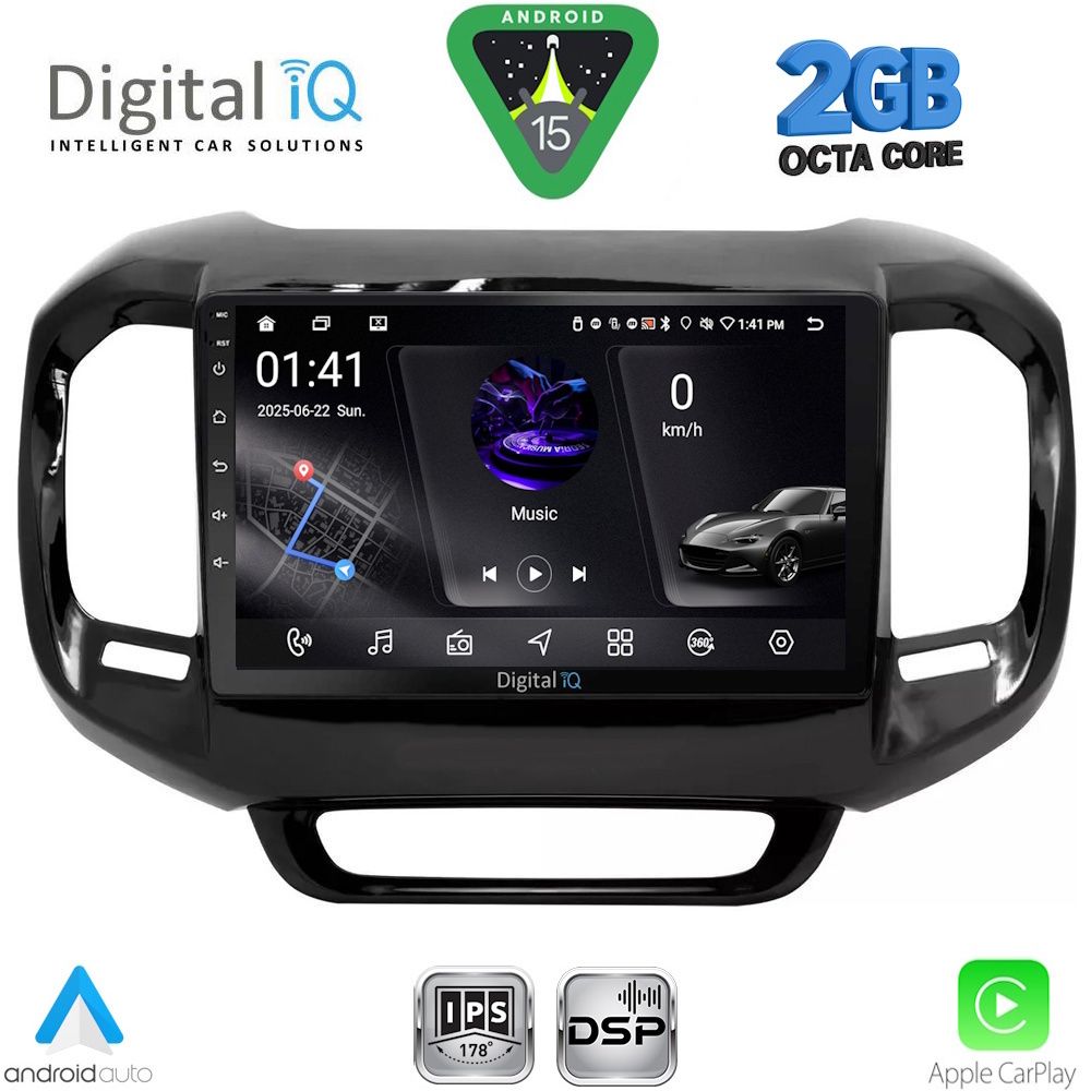 Βλησαρούλης Car Center - DIGITAL IQ RSF 4127_CPA (9inc) MULTIMEDIA TABLET for FIAT TORO mod. 2017-2026