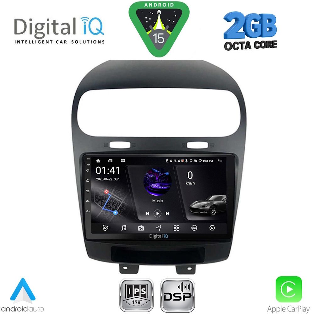 Βλησαρούλης Car Center - DIGITAL IQ RSF 4144_CPA (9inc) MULTIMEDIA TABLET for FIAT FREEMONT mod. 2008-2020