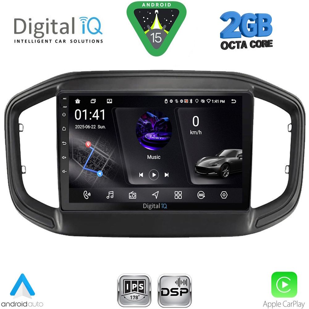 Βλησαρούλης Car Center - DIGITAL IQ RSF 4147_CPA (9inc) MULTIMEDIA TABLET for FIAT STRADA mod. 2020-2026