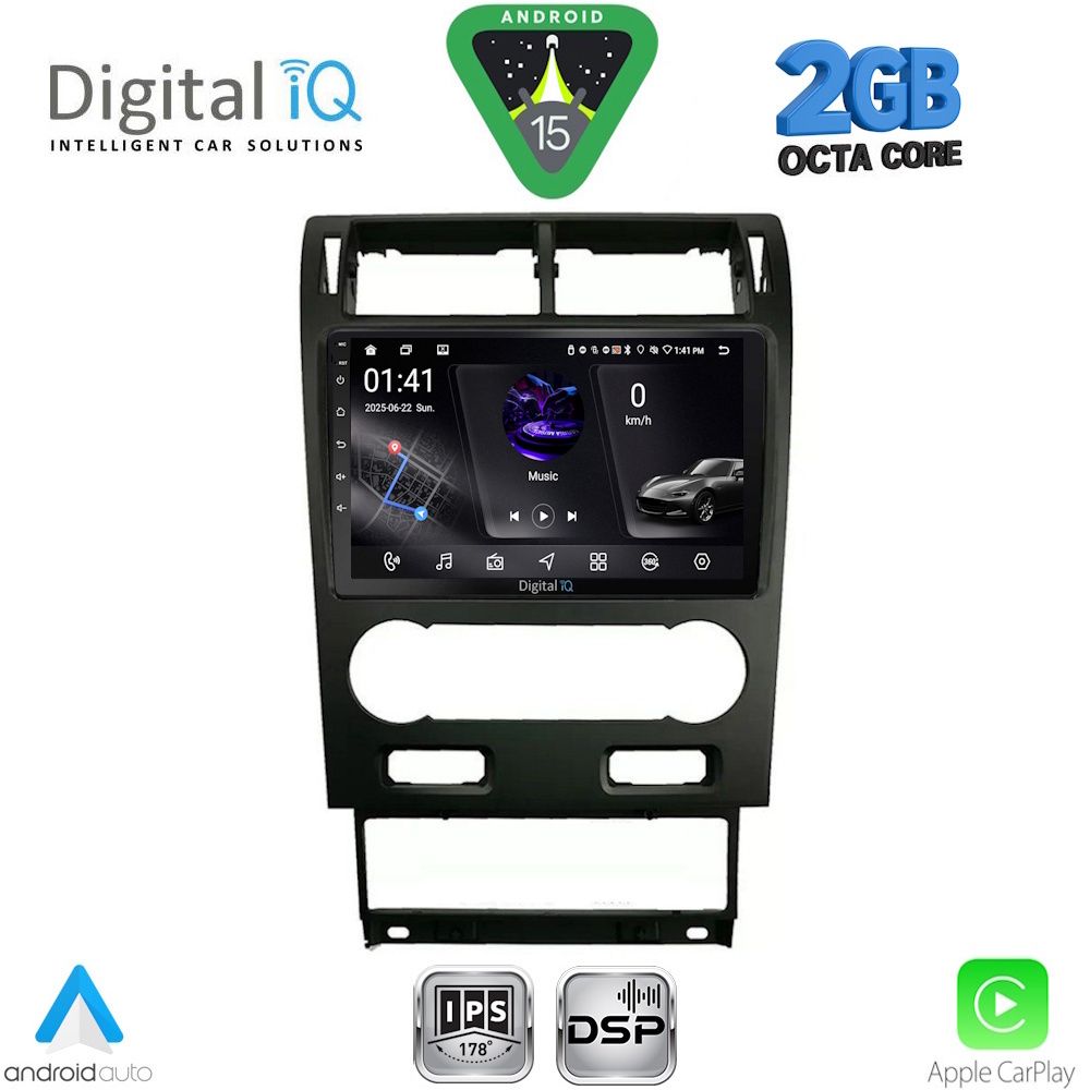 Βλησαρούλης Car Center - DIGITAL IQ RSF 4161A_CPA (9inc) MULTIMEDIA TABLET for FORD MONDEO mod. 2003-2006