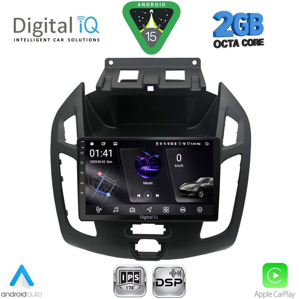 Βλησαρούλης Car Center - DIGITAL IQ RSF 4176_CPA  (9inc) MULTIMEDIA TABLET for FORD TRANSIT CONNECT mod. 2013-2018