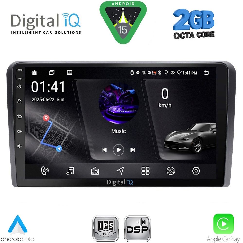 Βλησαρούλης Car Center - DIGITAL IQ RSF 4180_CPA (9inc) MULTIMEDIA TABLET for FORD TOURNEO – COURIER mod. 2014-2024