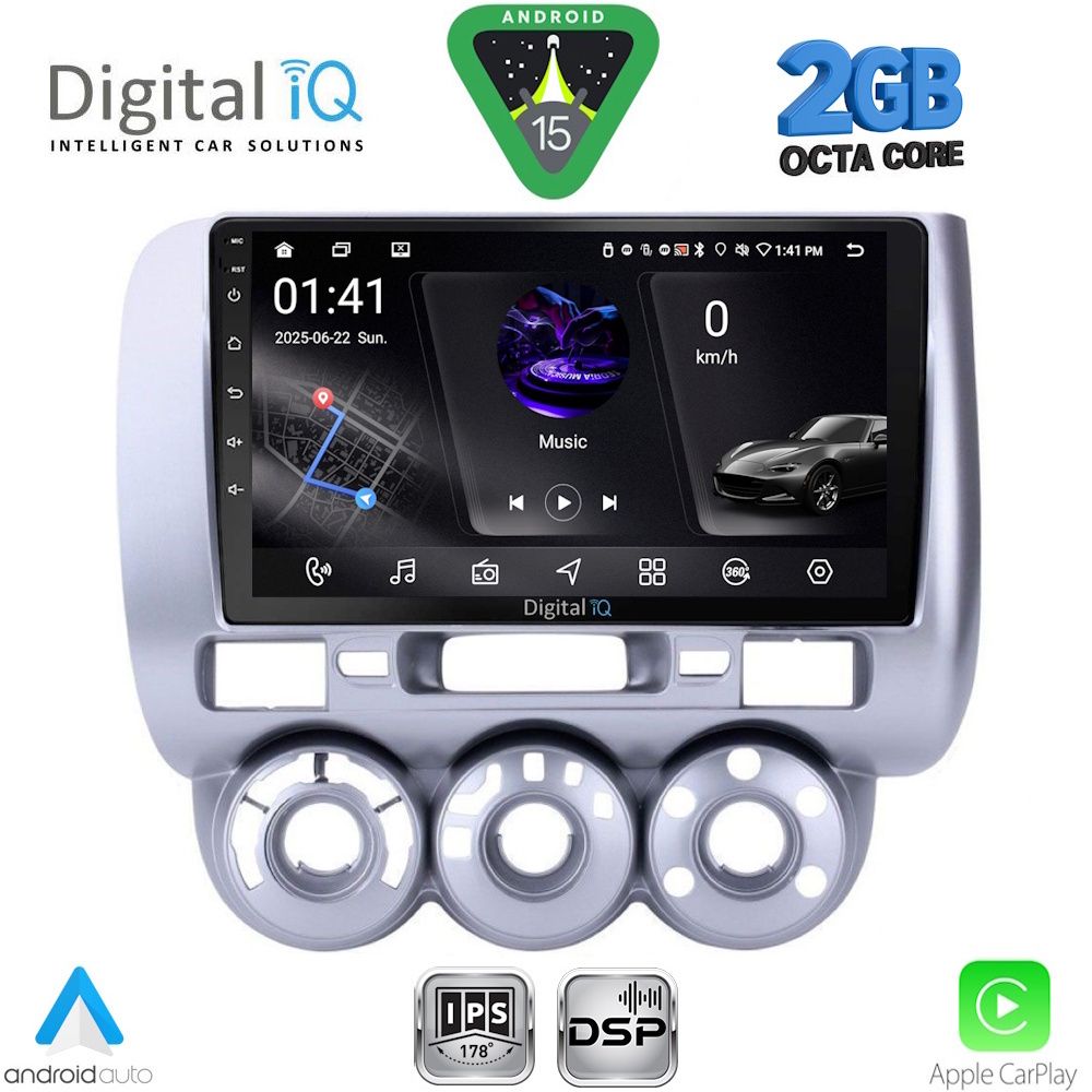 Βλησαρούλης Car Center - DIGITAL IQ RSF 4210_CPA A/C (9inc) MULTIMEDIA TABLET for HONDA JAZZ mod. 2002-2008
