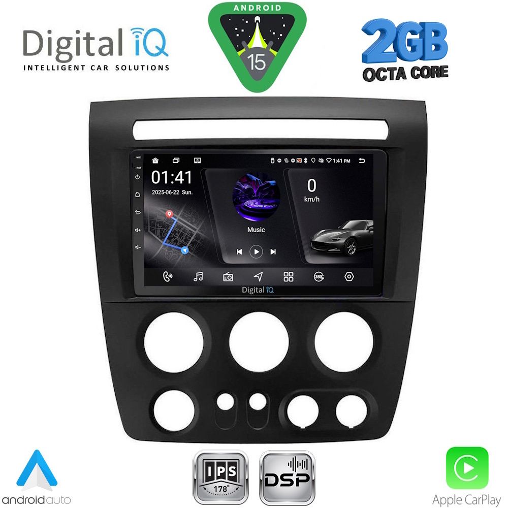 Βλησαρούλης Car Center - DIGITAL IQ RSF 4218_CPA (9inc) MULTIMEDIA TABLET for HUMMER H3 mod. 2005-2009