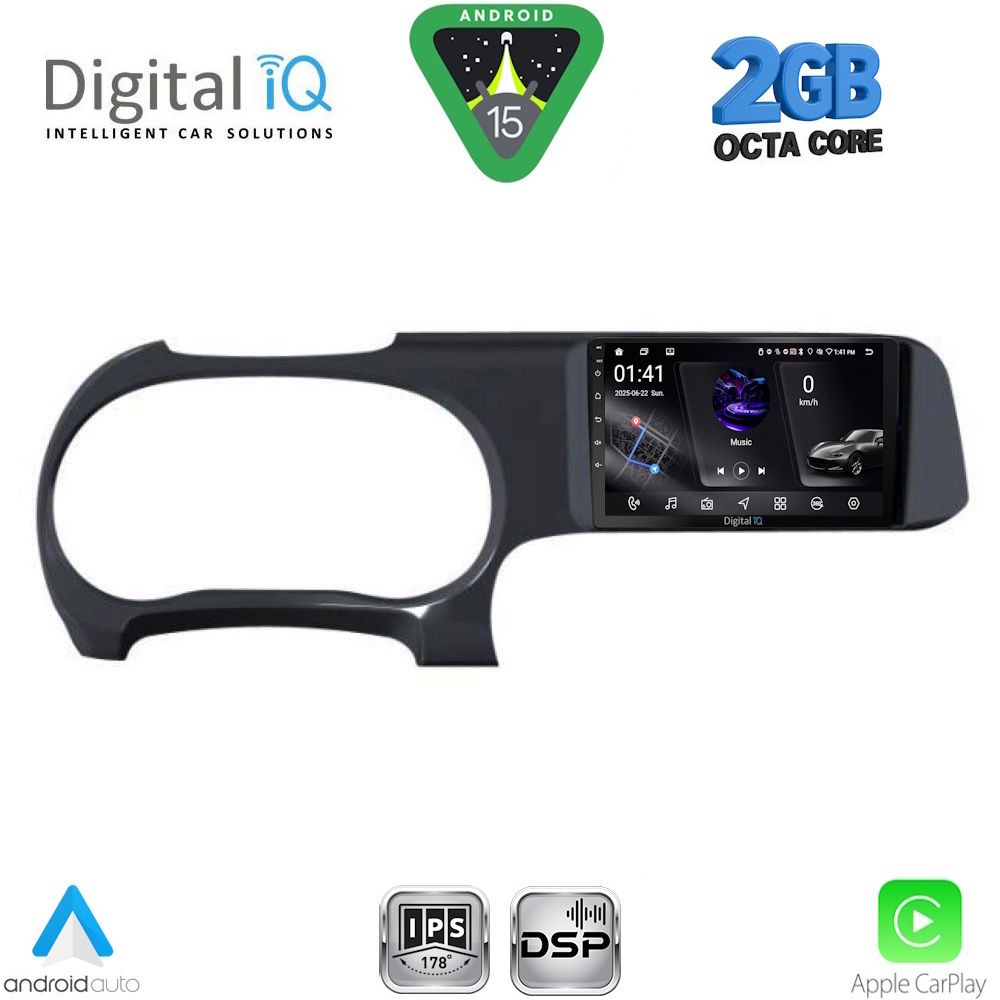Βλησαρούλης Car Center - DIGITAL IQ RSF 4225_CPA (9inc) MULTIMEDIA TABLET for HYUNDAI i10 mod. 2020-2026