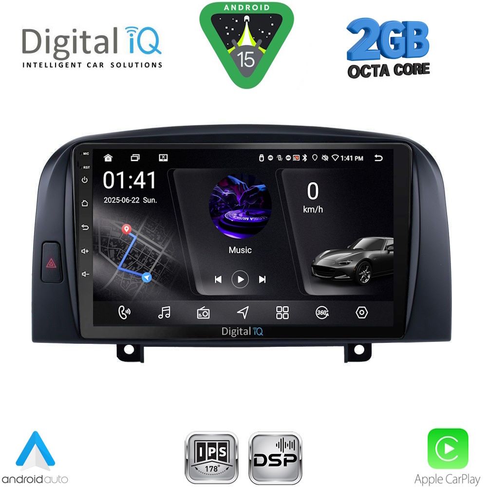 Βλησαρούλης Car Center - DIGITAL IQ RSF 4248_CPA (9inc) MULTIMEDIA TABLET for HYUNDAI  SONATA mod. 2006-2009