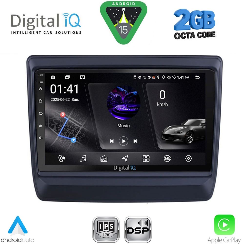 Βλησαρούλης Car Center - DIGITAL IQ RSF 4256_CPA (9inc) MULTIMEDIA TABLET for ISUZU DMAX mod. 2020-2026