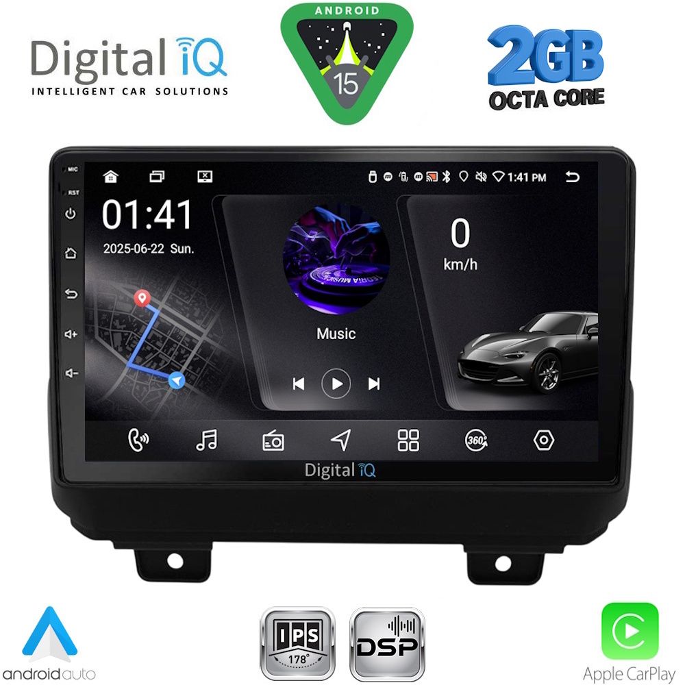 Βλησαρούλης Car Center - DIGITAL IQ RSF 4298_CPA (9inc) MULTIMEDIA TABLET for JEEP WRANGLER mod. 2018-2026