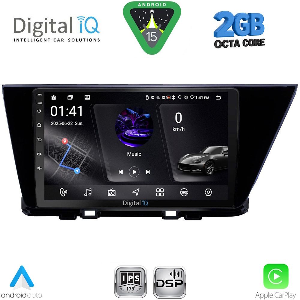 Βλησαρούλης Car Center - DIGITAL IQ RSF 4305_CPA (9inc) MULTIMEDIA TABLET for KIA NIRO mod. 2017-2021