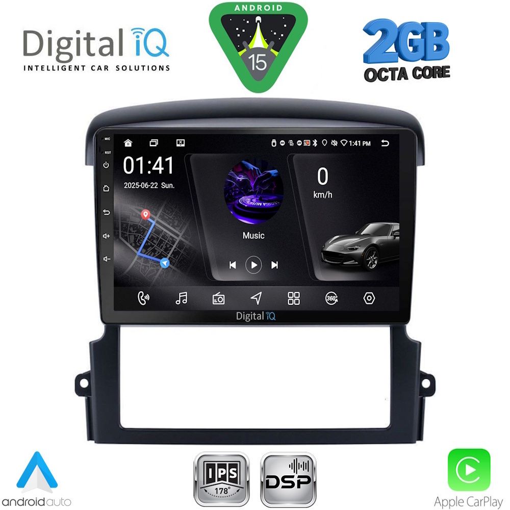 Βλησαρούλης Car Center - DIGITAL IQ RSF 4317_CPA (9inc) MULTIMEDIA TABLET for KIA SORENTO mod. 2006-2009