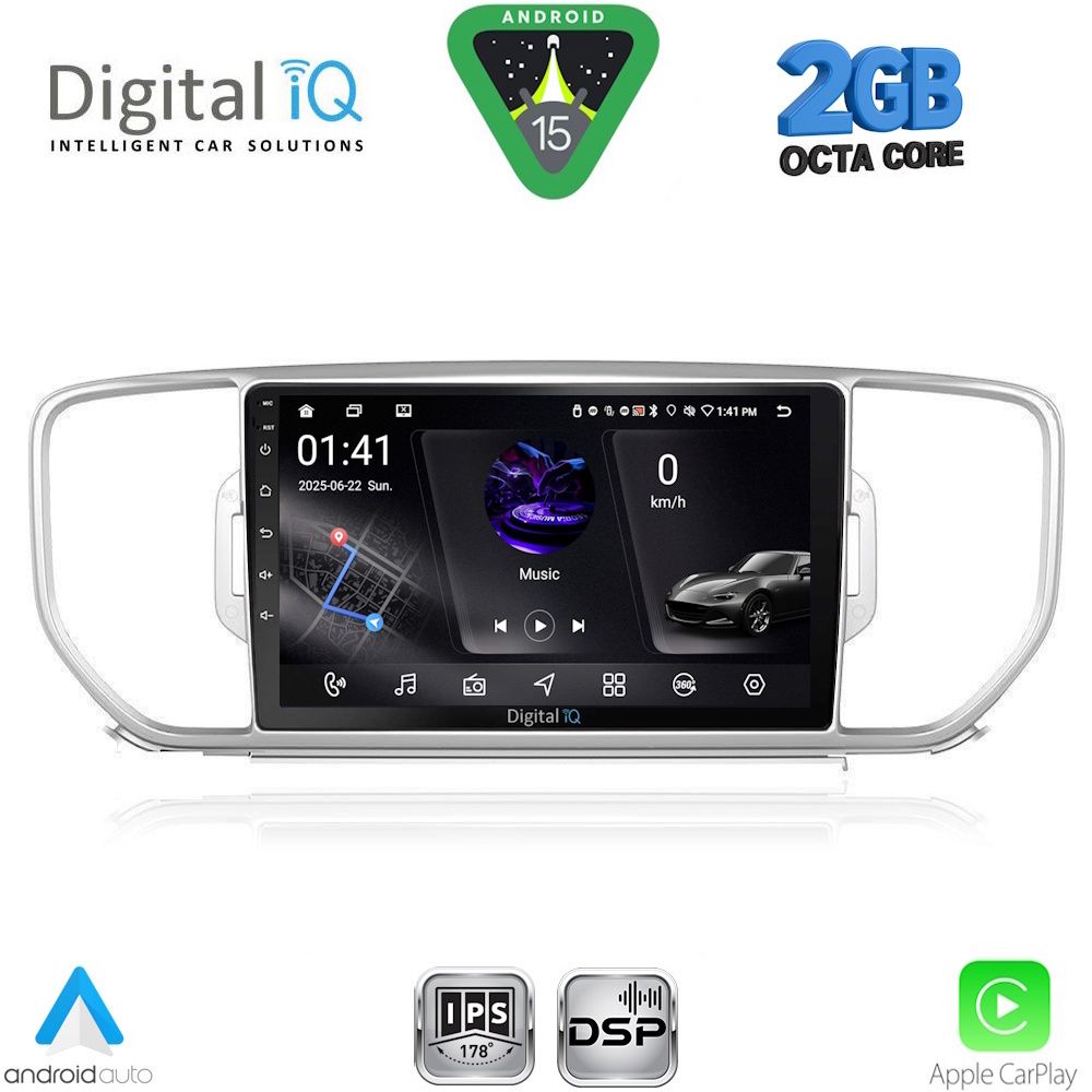 Βλησαρούλης Car Center - DIGITAL IQ RSF 4326_CPA (9inc) MULTIMEDIA TABLET for KIA SPORTAGE mod. 2015-2018