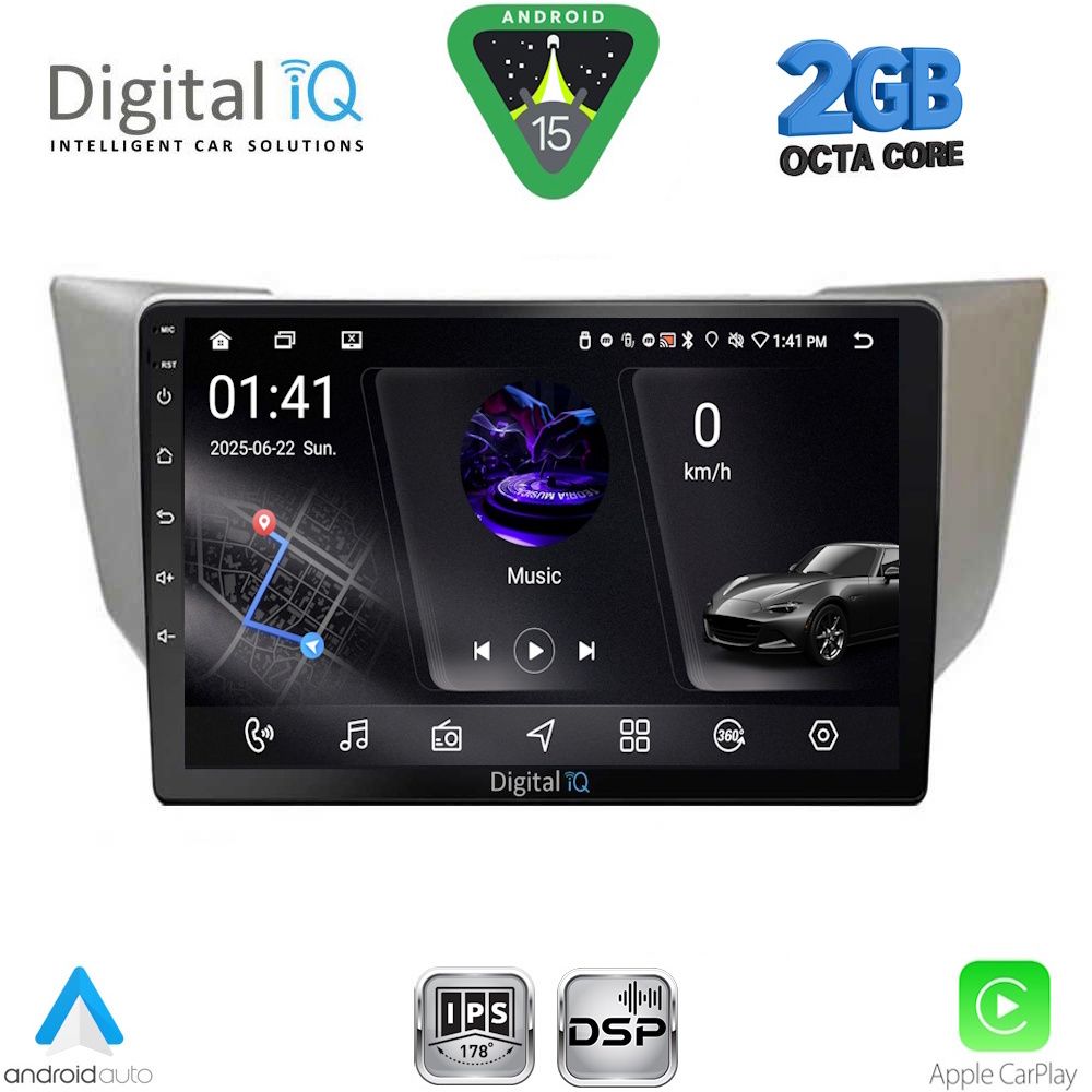Βλησαρούλης Car Center - DIGITAL IQ RSF 4345_CPA (9inc) MULTIMEDIA TABLET for LEXUS RX 300 – 400 mod. 2003-2008