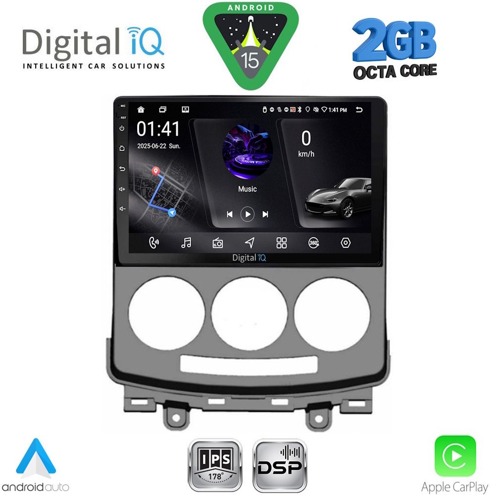 Βλησαρούλης Car Center - DIGITAL IQ RSF 4370_CPA (9inc) MULTIMEDIA TABLET for MAZDA 5  mod. 2004-2010