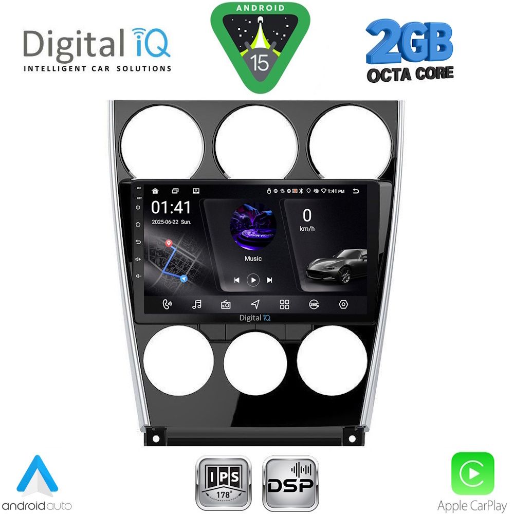 Βλησαρούλης Car Center - DIGITAL IQ RSF 4375_CPA (9inc) MULTIMEDIA TABLET for MAZDA 6 (FACELIFT) mod. 2005-2008