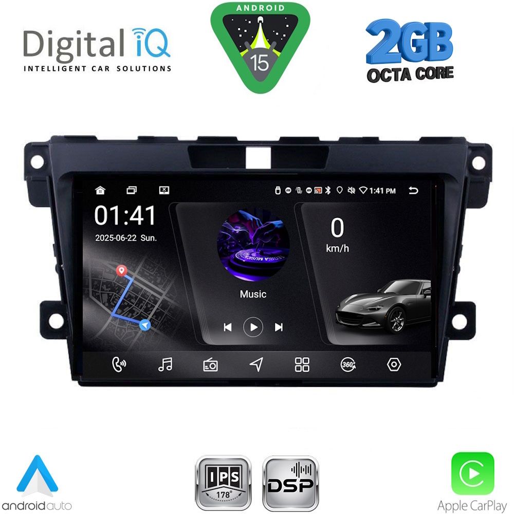 Βλησαρούλης Car Center - DIGITAL IQ RSF 4389_CPA (9inc) MULTIMEDIA TABLET for MAZDA CX7  mod. 2006-2012
