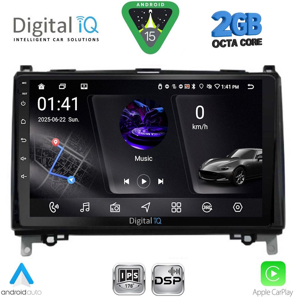 Βλησαρούλης Car Center - DIGITAL IQ RSF 4400_CPA (9inc) MULTIMEDIA TABLET for MERCEDES A – B -SPRINTER – VITO mod. 2007-2019