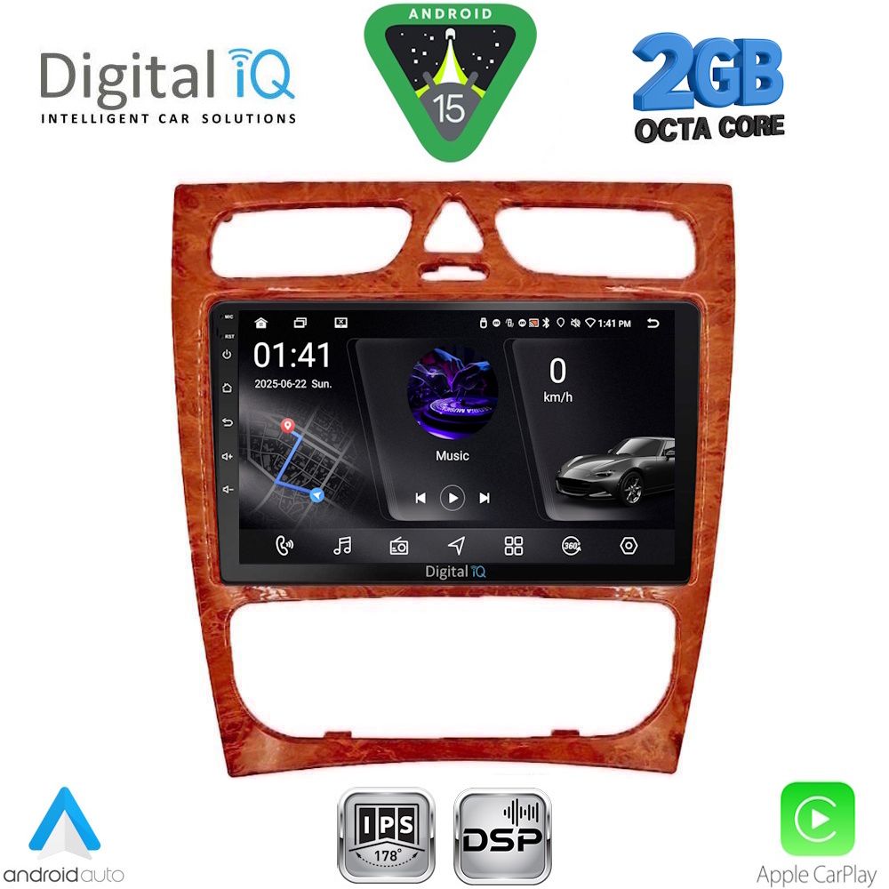 Βλησαρούλης Car Center - DIGITAL IQ RSF 4402CH_CPA (9inc) MULTIMEDIA TABLET for MERCEDES C (W203) mod. 1999-2004