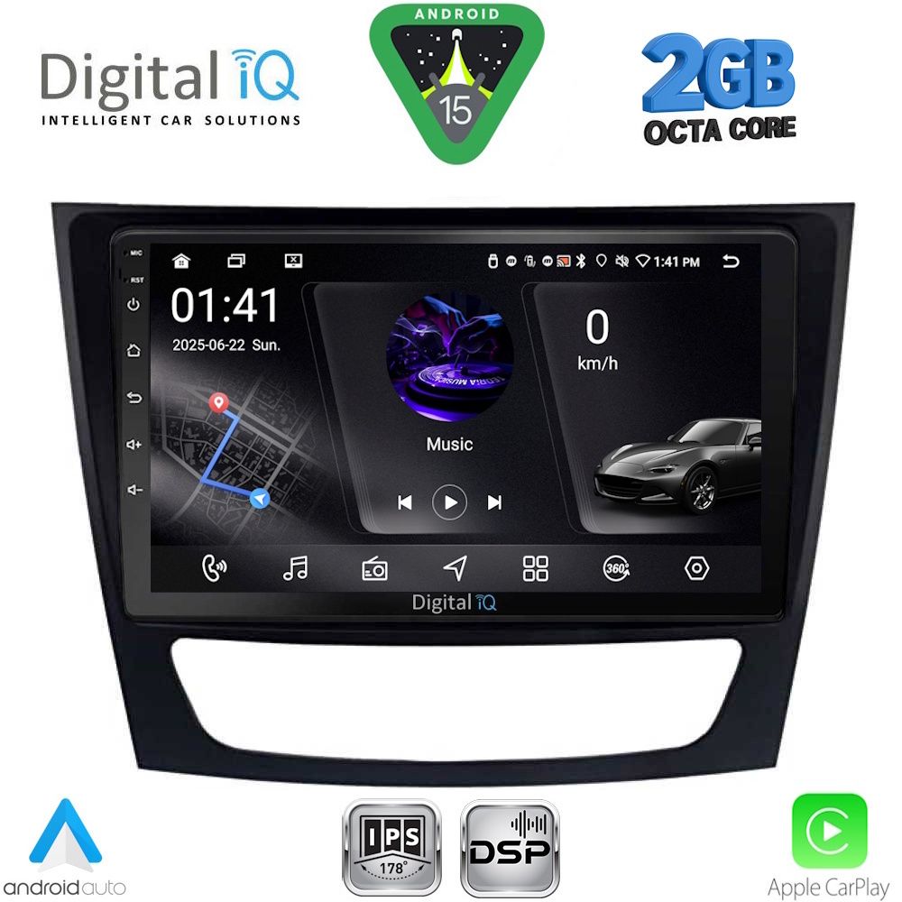 Βλησαρούλης Car Center - DIGITAL IQ RSF 4408_CPA (9inc) MULTIMEDIA TABLET for MERCEDES E (W211) – CLS (W219) mod. 2003-2009