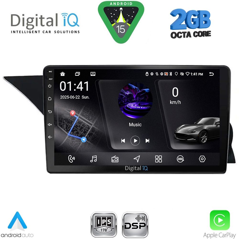 Βλησαρούλης Car Center - DIGITAL IQ RSF 4412_CPA (NTG 4.5) (9inc) MULTIMEDIA TABLET for MERCEDES GLK (X204) mod. 2013-2017
