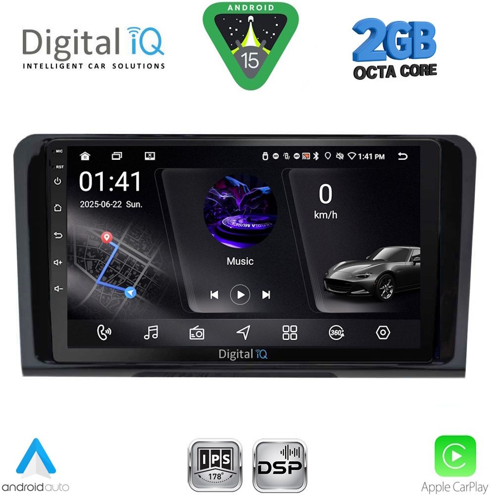 Βλησαρούλης Car Center - DIGITAL IQ RSF 4414_CPA (9inc) MULTIMEDIA TABLET for MERCEDES ML (W164) – GL (X164) mod. 2005-2011