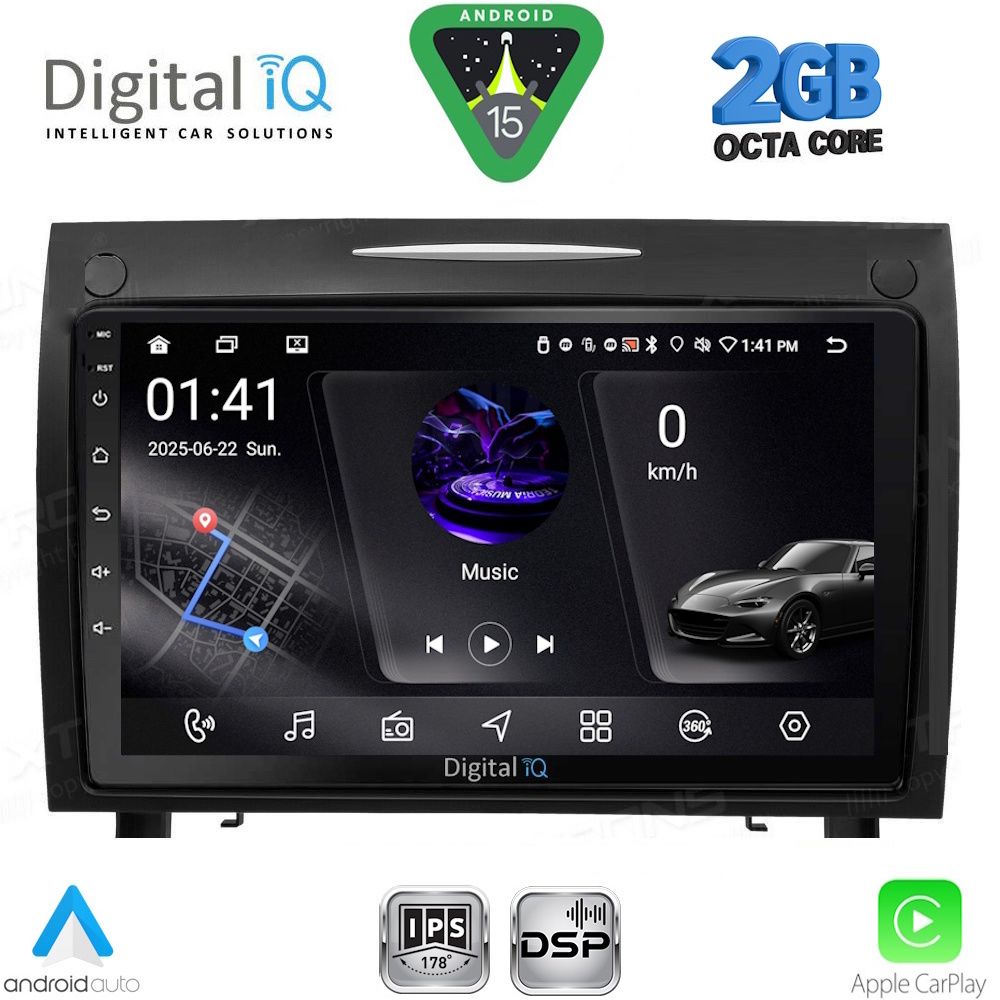 Βλησαρούλης Car Center - DIGITAL IQ RSF 4419_CPA (9inc) MULTIMEDIA TABLET for MERCEDES SLK R171 mod. 2004-2010