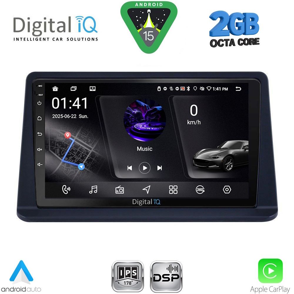 Βλησαρούλης Car Center - DIGITAL IQ RSF 4445_CPA (9inc) MULTIMEDIA TABLET for MITSUBISHI PAJERO mod. 1999-2006