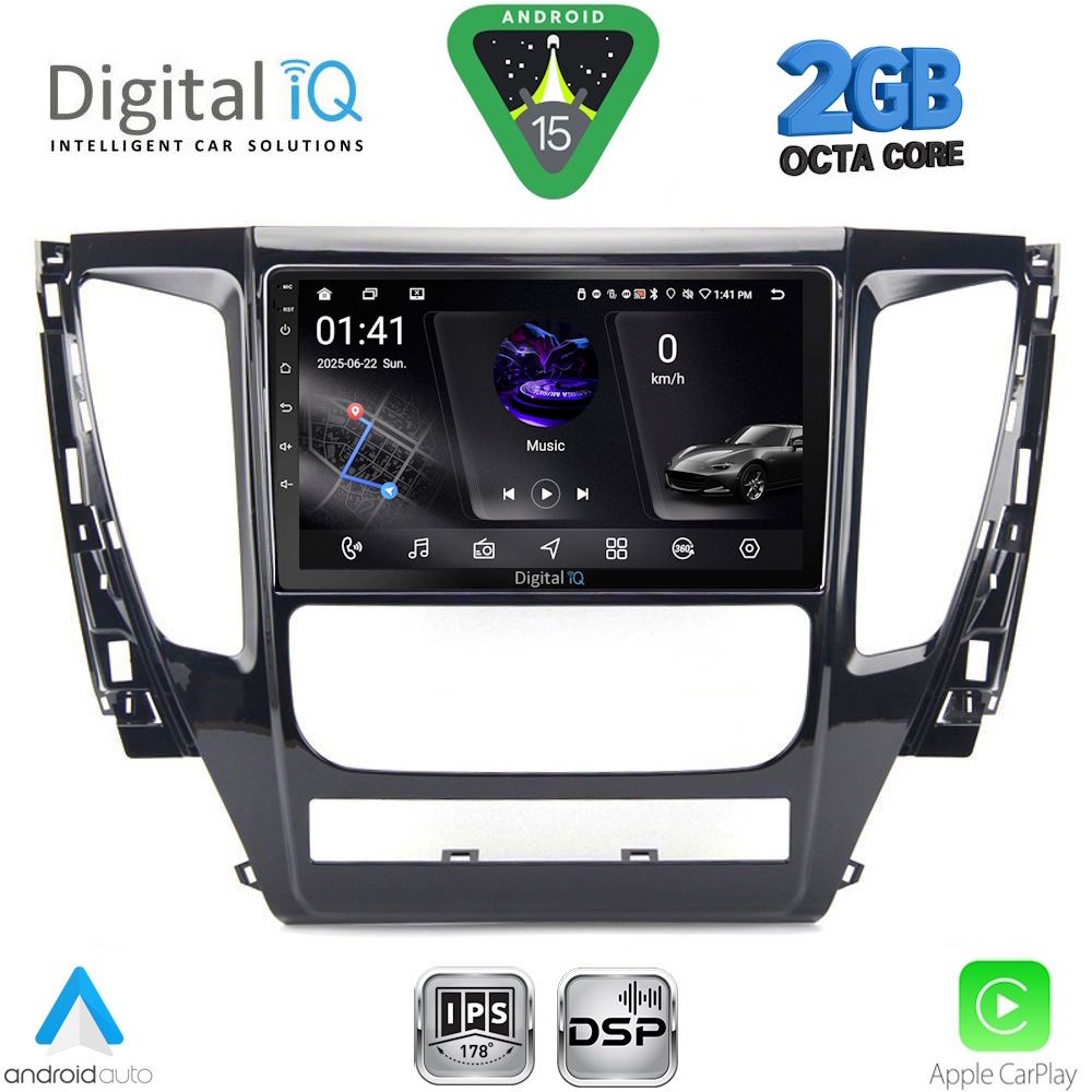 Βλησαρούλης Car Center - DIGITAL IQ RSF 4447A_CPA (9inc) MULTIMEDIA TABLET for MITSUBISHI PAJERO mod. 2013-2020