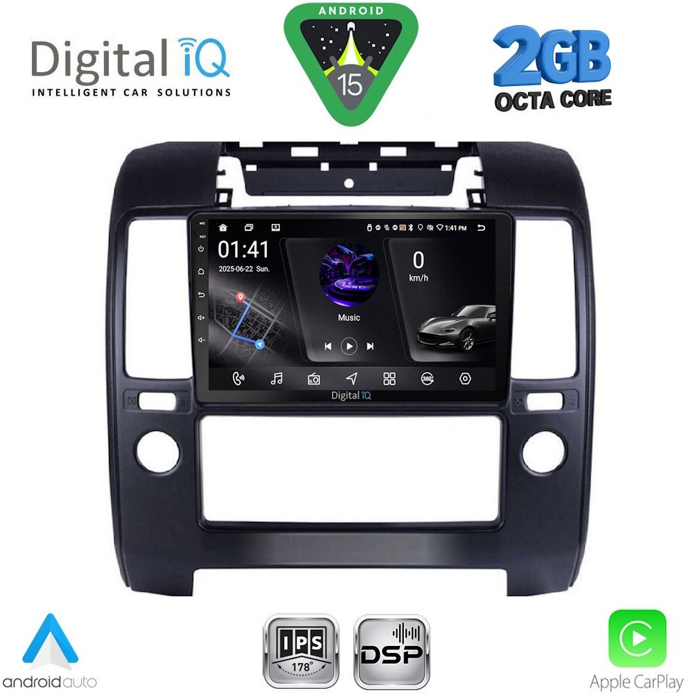 Βλησαρούλης Car Center - DIGITAL IQ RSF 4454_CPA A/C (9inc) MULTIMEDIA TABLET for NISSAN NAVARA D40 mod. 2006-2011 με A/C